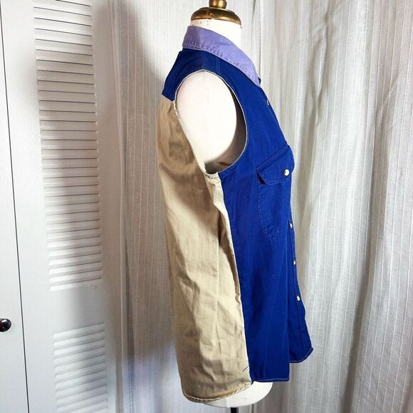 Design Works by Terra | Women’s | Blouse | S | Vintage Two Tone Button Down Slee - Picture 5 of 5